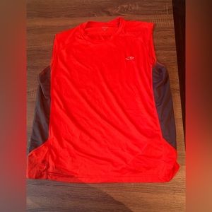 Orange champion sleeveless t shirt size large